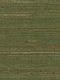 Osborne & Little Kanoko Grasscloth 2 Wallpaper, Green W7690-14
