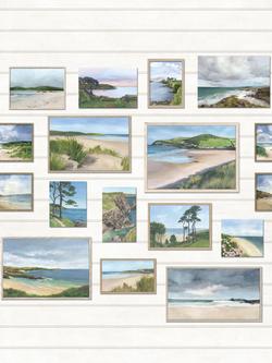 Osborne & Little Seascape Wallpaper Panel, Ivory W7681-01