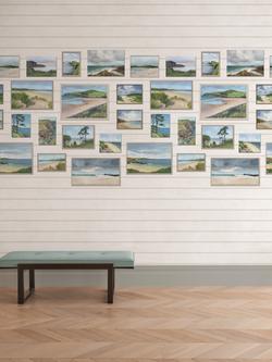 Osborne & Little Seascape Wallpaper Panel - view 2, Ivory W7681-01