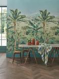 Osborne & Little Martinique Wallpaper Panel, Leaf Green W7615-01
