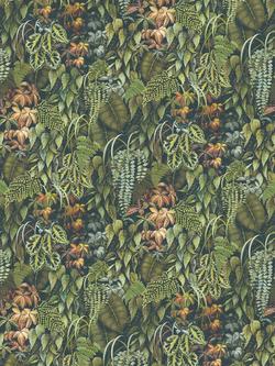 Osborne & Little Green Wall Wallpaper, Olive W7687-02