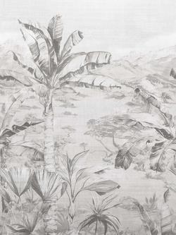 Osborne & Little Martinique Wallpaper Panel, Graphite W7615-03