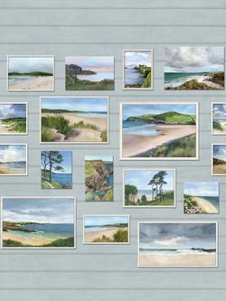 Osborne & Little Seascape Wallpaper Panel, Duck Egg W7681-02