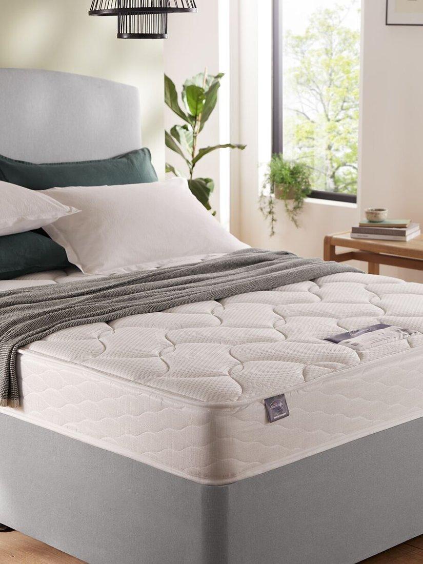 Silentnight Open Coil Divan Base and Mattress Set, Regular Tension, Double