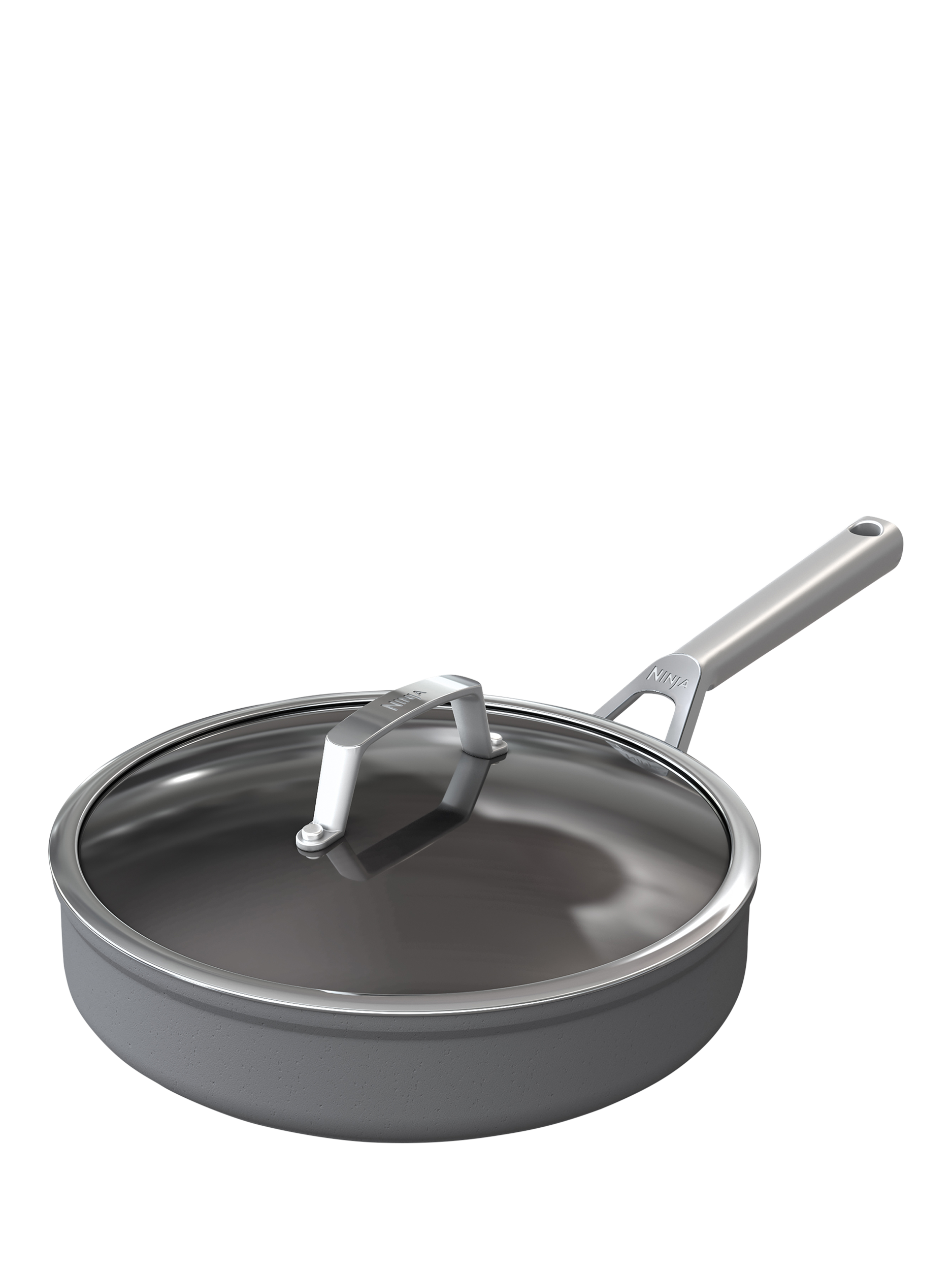 Ninja Foodi ZEROSTICK Hard Anodised Aluminium Non-Stick Saute Pan, 26cm