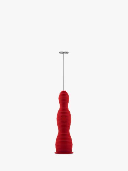 Alessi Pulcina Milk Frother, Red