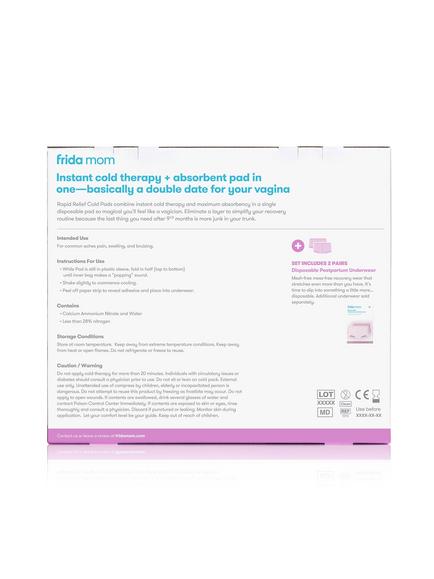 Fridababy Frida Mom Rapid Relief Cold Pads & Disposable Underwear Set - view 2, Multi
