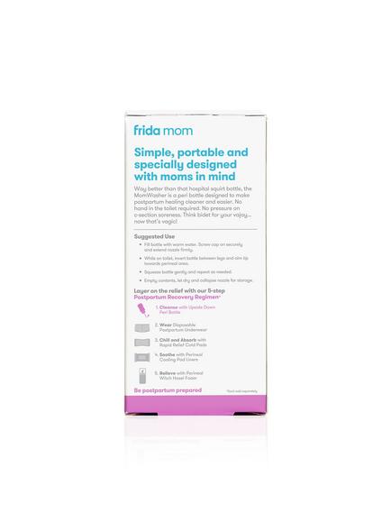 Fridababy Frida Mom Upside Down Peri Wash Bottle - view 2, Pink/White