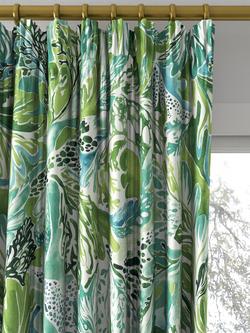 Harlequin Alotau Made to Measure Curtains or Roman Blind, Fig Leaf/Tree Canopy - view 2, Fig Leaf/Tree Canopy