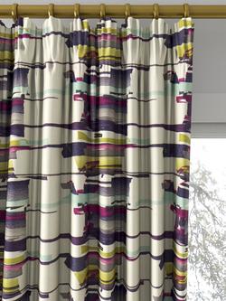 Harlequin Momentum 4 Made to Measure Curtains or Roman Blind, Old Navy/Aqua/Lime - view 2, Old Navy/Aqua/Lime