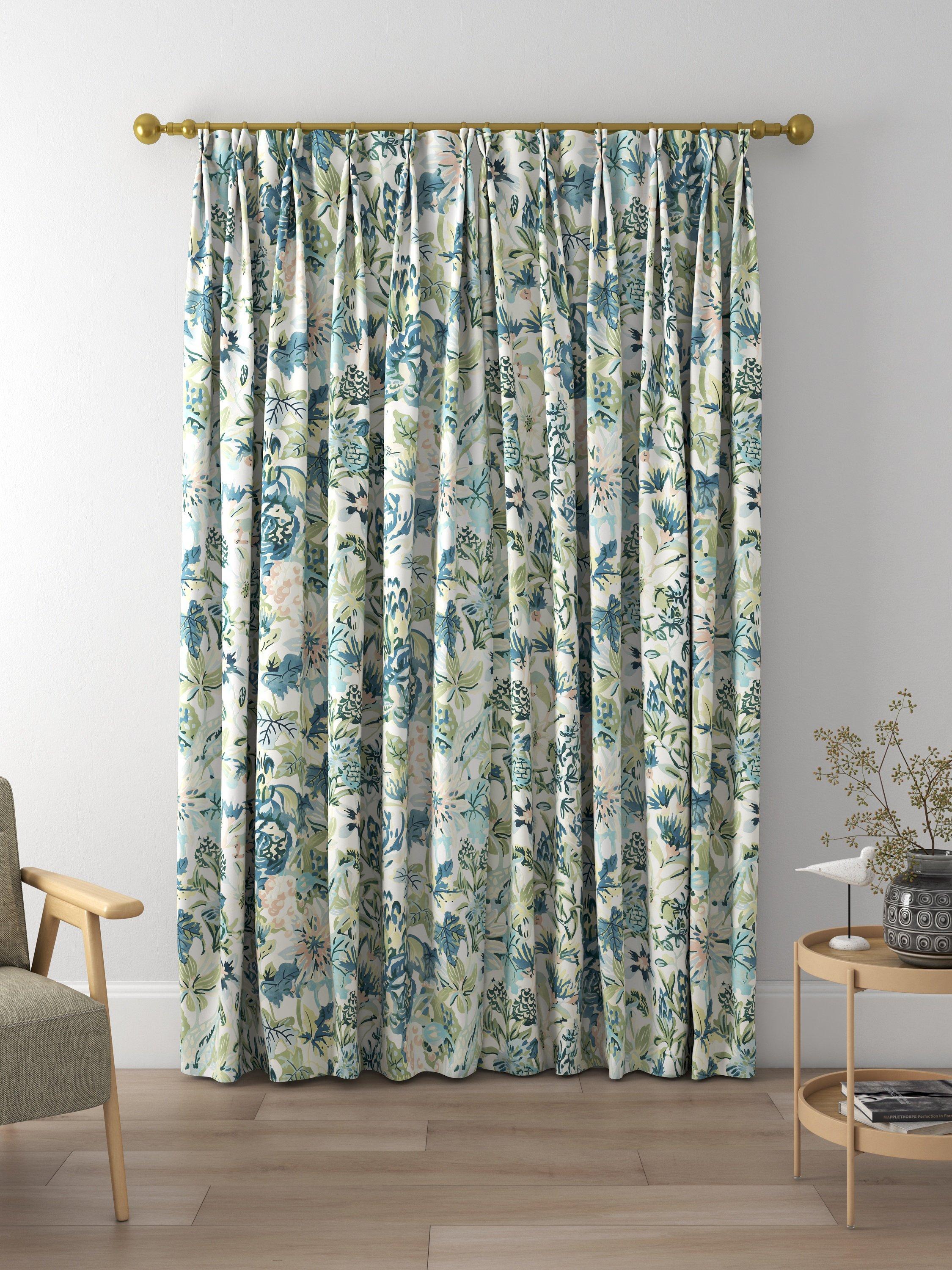 Harlequin Perennials Made to Measure Curtains, Seaglass/Exhale
