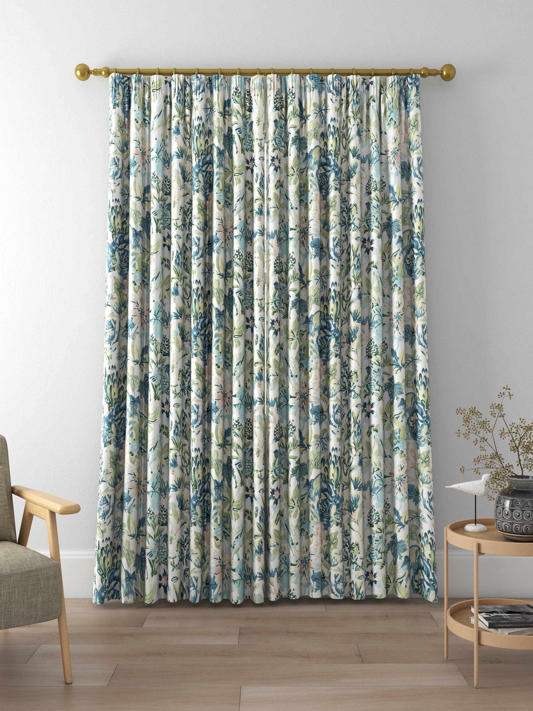 Harlequin Perennials Made to Measure Curtains, Seaglass/Exhale
