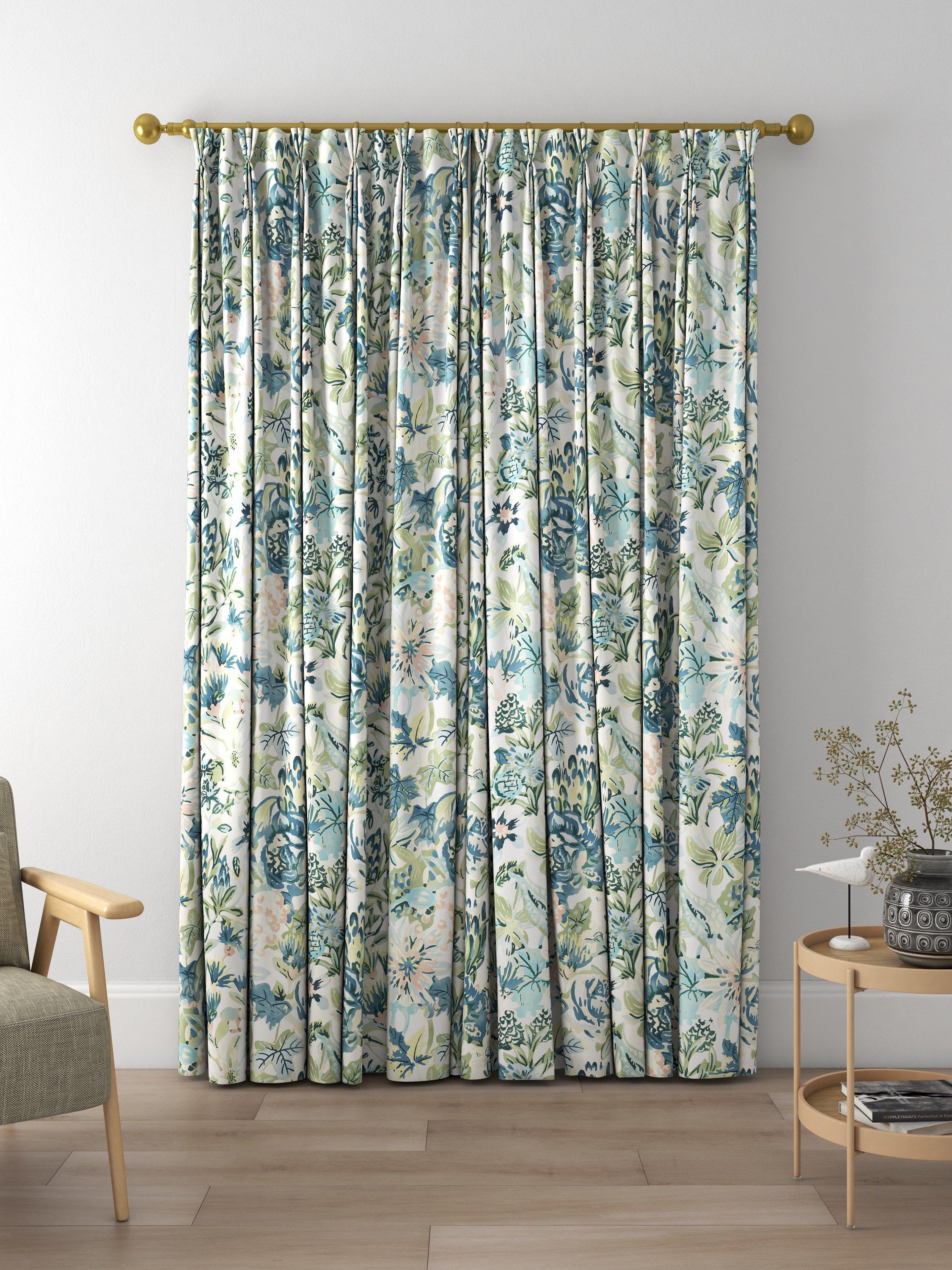 Harlequin Perennials Made to Measure Curtains, Seaglass/Exhale