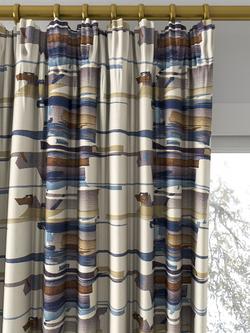 Harlequin Momentum 4 Made to Measure Curtains or Roman Blind, Old Navy/Denim/Tan - view 2, Old Navy/Denim/Tan