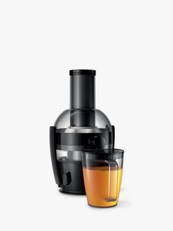 Philips HR1855/70 Juicer, Black/Silver, Black/Silver