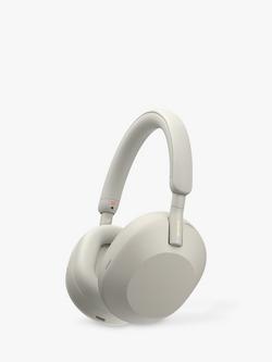 Sony WH-1000XM5 Noise Cancelling Wireless Bluetooth High Resolution Audio Over-Ear Headphones with Mic/Remote, Silver
