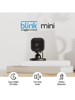 Blink Mini Indoor Plug-in Smart Security HD Camera, Pack of 2 - view 2, Black