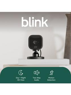 Blink Mini Indoor Plug-in Smart Security HD Camera - view 2, Black
