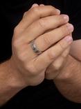 Hoxton London Brick Pattern Ring, Silver
