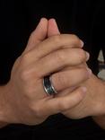 Hoxton London Woven Links Ring, Silver/Black