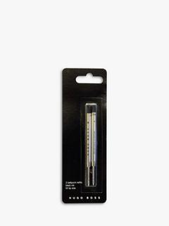 HUGO BOSS Metal Ballpoint Pen Refills, Pack of 2, Black