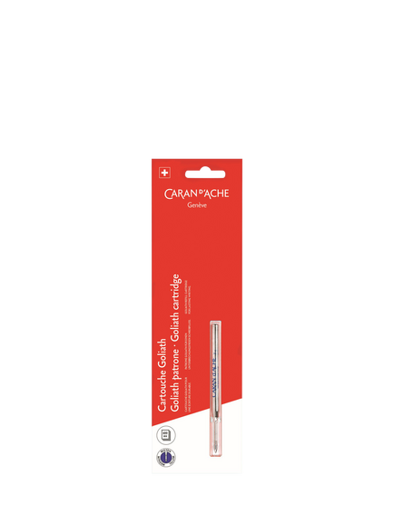 Caran d'Ache Goliath Roll-On Cartridges, Medium, Pack of 1, Blue