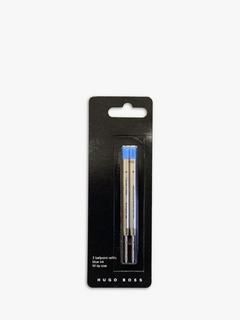 HUGO BOSS Metal Ballpoint Pen Refills, Pack of 2, Blue