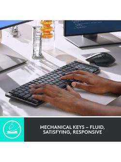Logitech MX Mechanical Bluetooth Wireless Keyboard, Graphite - view 2, Graphite