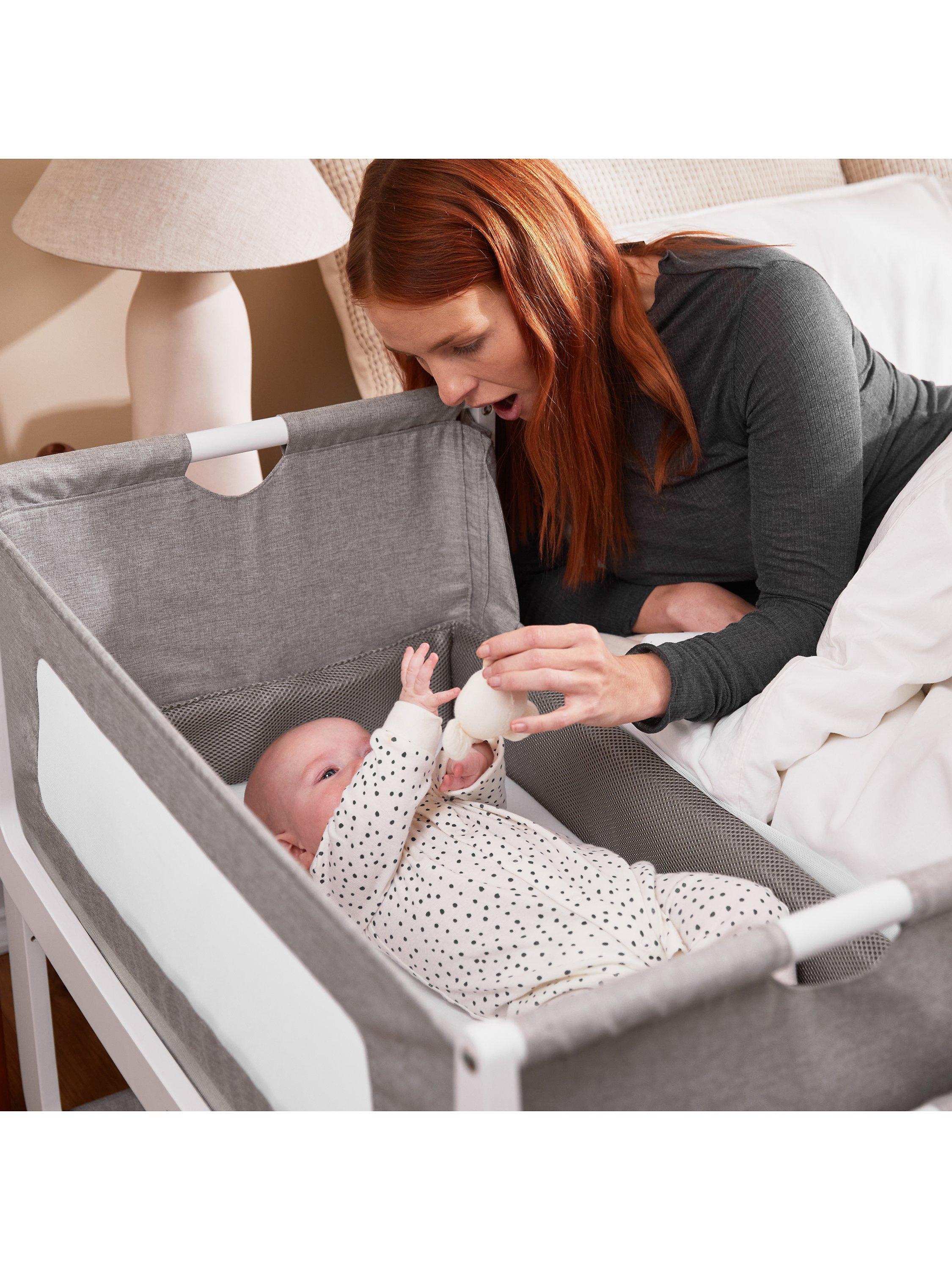 Snuz SnuzPod 4 Comfort Air Bedside Crib Starter Bundle Dusk