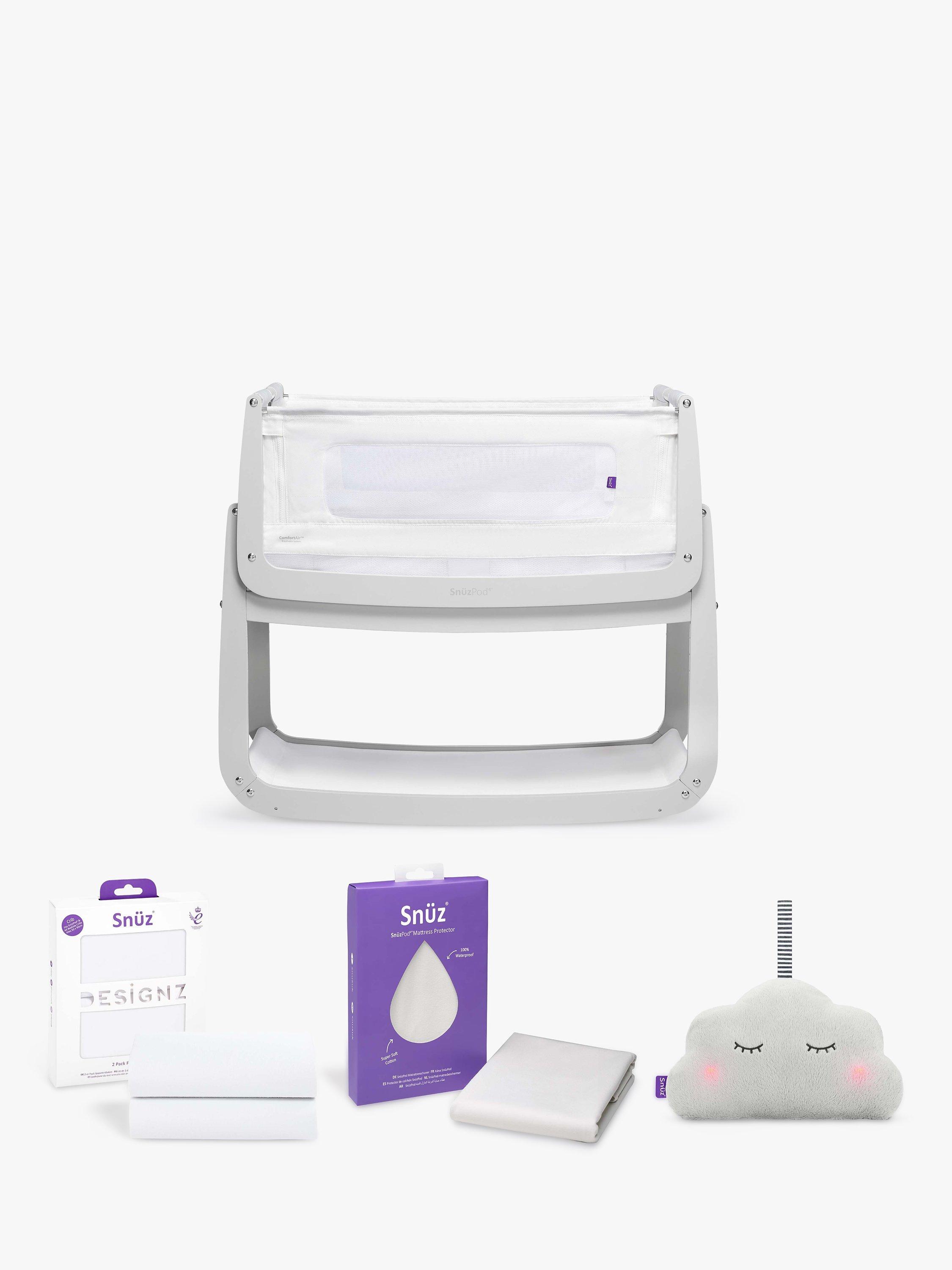Snuz SnuzPod 4 Comfort Air Bedside Crib Starter Bundle