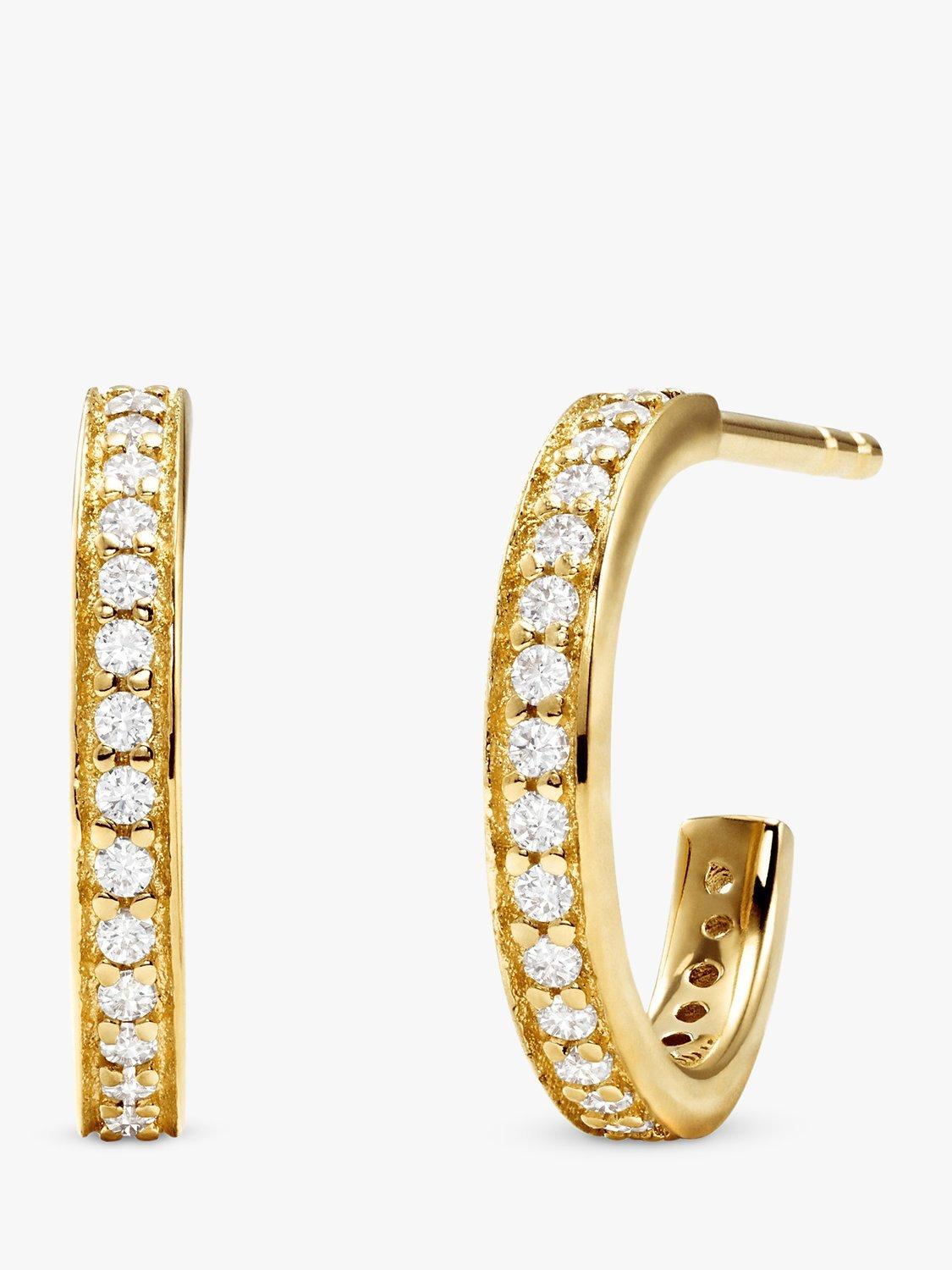 Michael Kors Cubic Zirconia Hoop Earrings