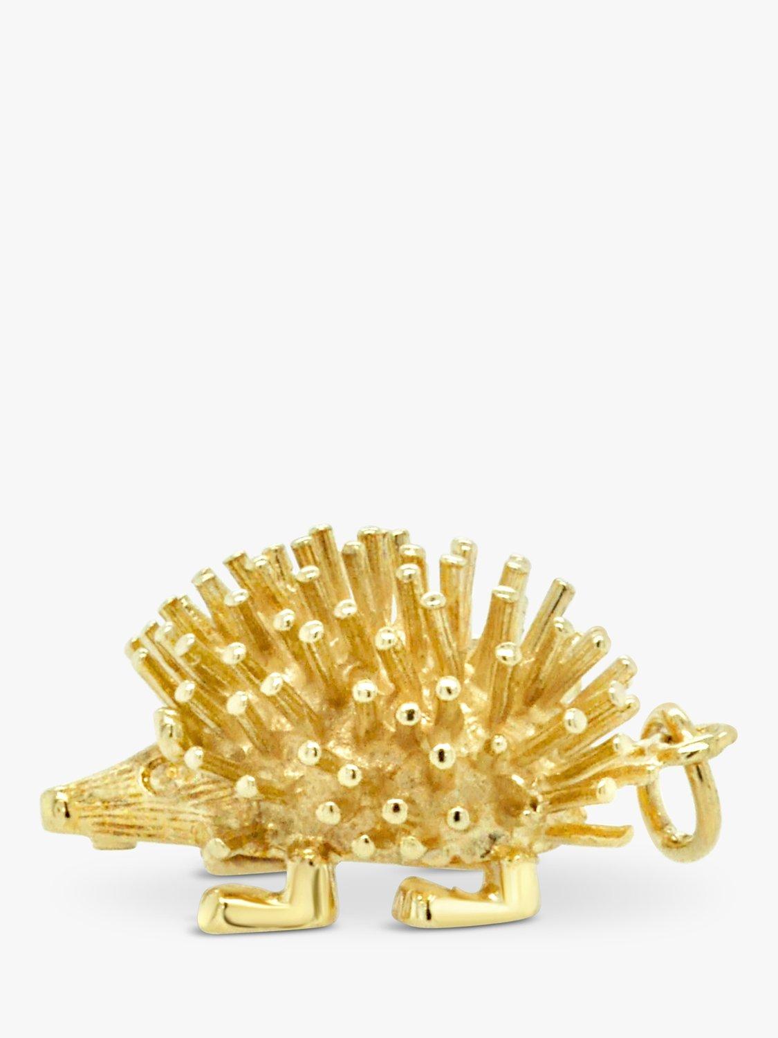 Product image 1 of 2, which shows Milton & Humble Jewellery Pre-Loved 9ct Yellow Gold Hedgehog Charm, Dated Birmingham 1979