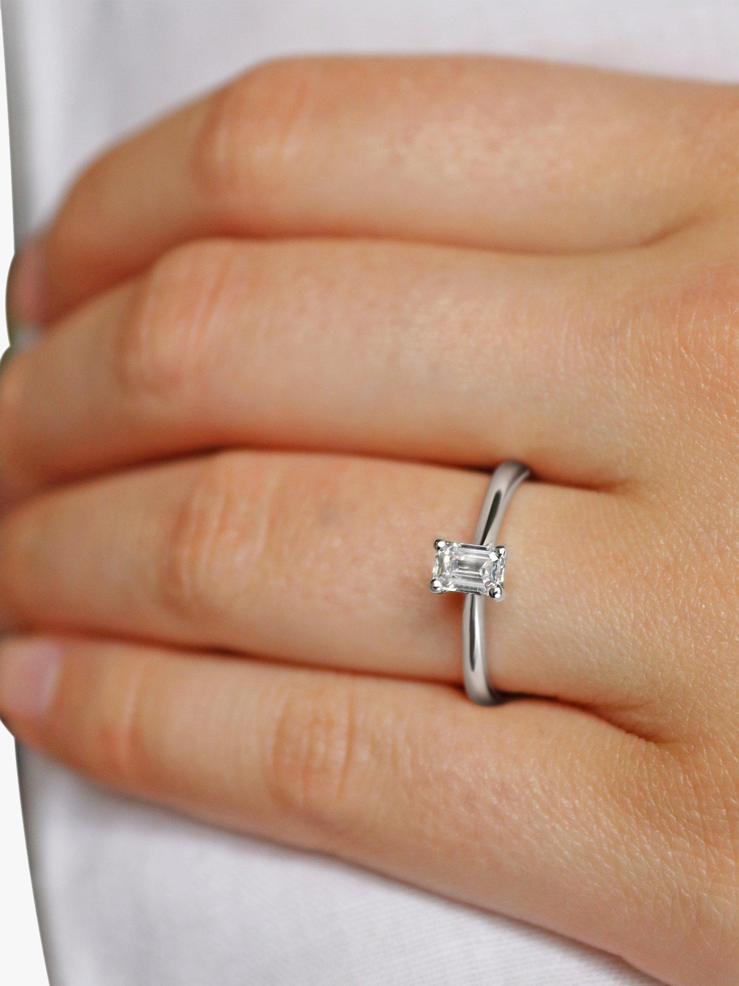 Product image 1 of 5, which shows Milton & Humble Jewellery Pre-Loved Platinum Diamond Engagement Ring