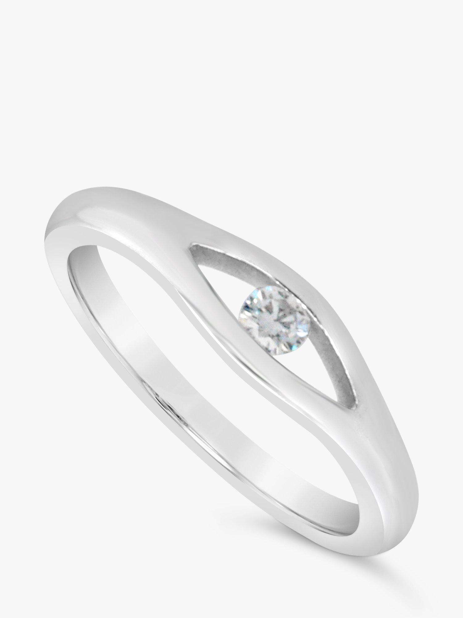 Product image 2 of 4, which shows Milton & Humble Jewellery Pre-Loved Paul Spurgeon Platinum Diamond Ring, Dated London 2009