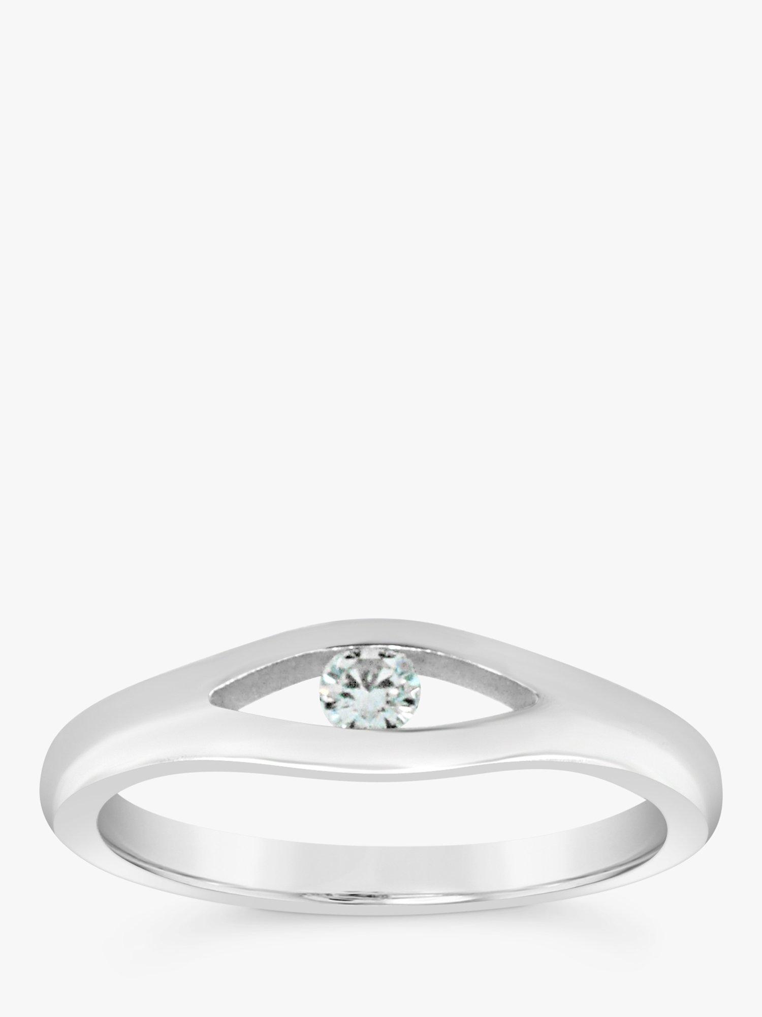 Product image 3 of 4, which shows Milton & Humble Jewellery Pre-Loved Paul Spurgeon Platinum Diamond Ring, Dated London 2009