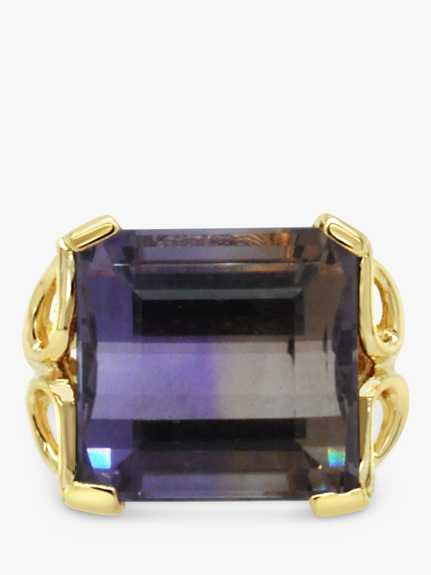 Product image 2 of 5, which shows Milton & Humble Jewellery Pre-Loved 14ct Yellow Gold Ametrine Cocktail Ring, Dated Edinburgh Circa 1970s
