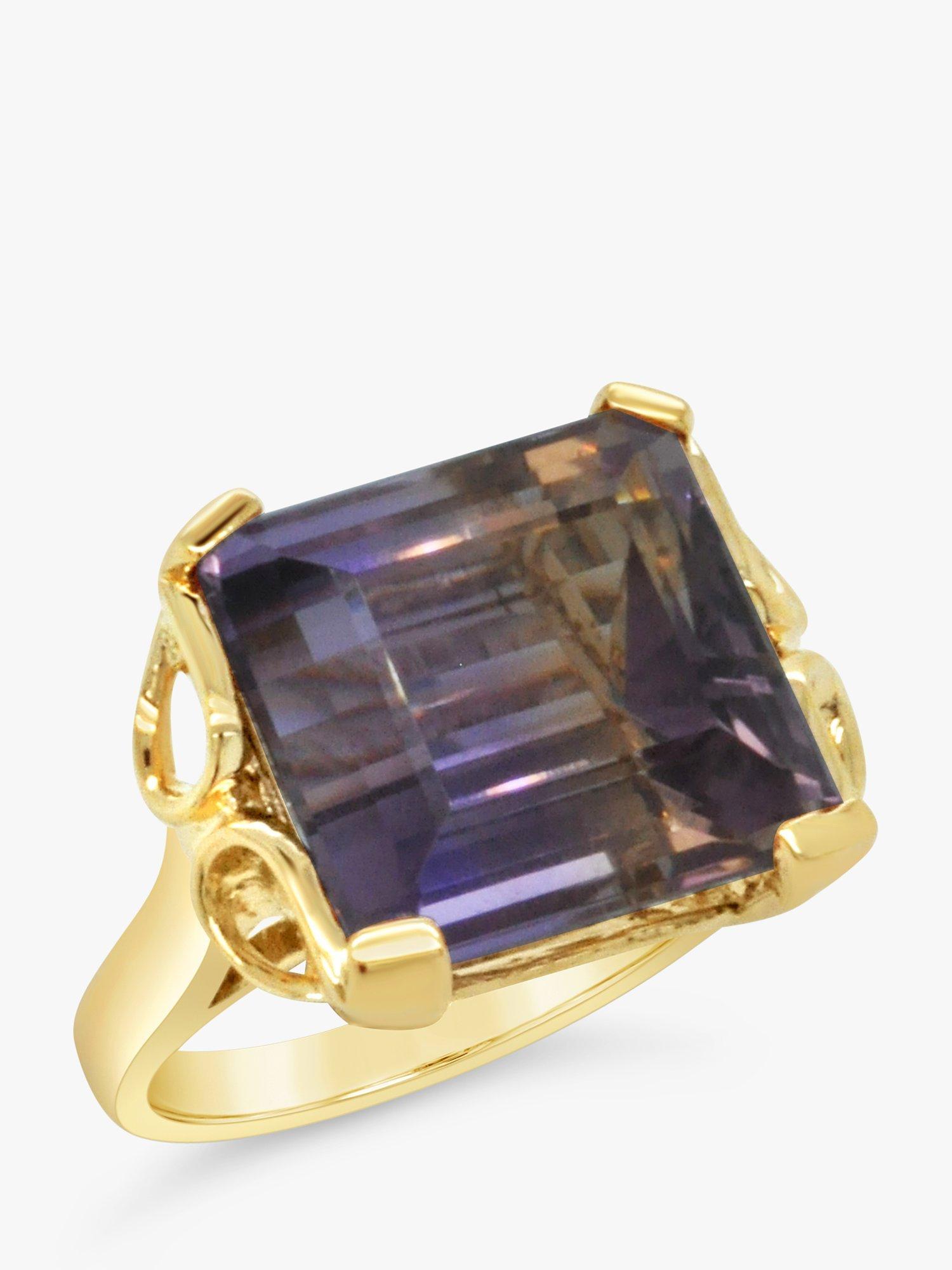 Product image 4 of 5, which shows Milton & Humble Jewellery Pre-Loved 14ct Yellow Gold Ametrine Cocktail Ring, Dated Edinburgh Circa 1970s