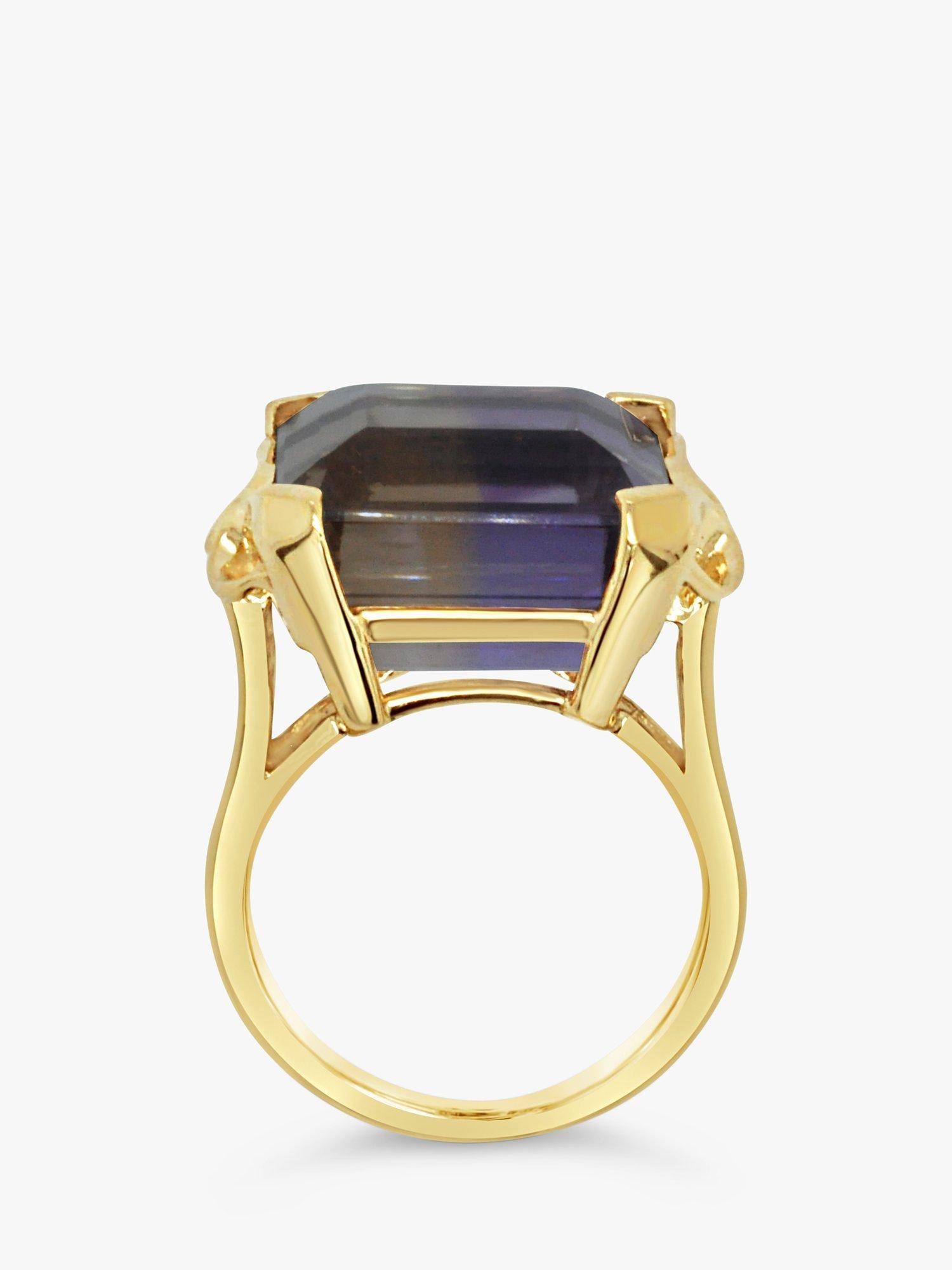 Product image 5 of 5, which shows Milton & Humble Jewellery Pre-Loved 14ct Yellow Gold Ametrine Cocktail Ring, Dated Edinburgh Circa 1970s