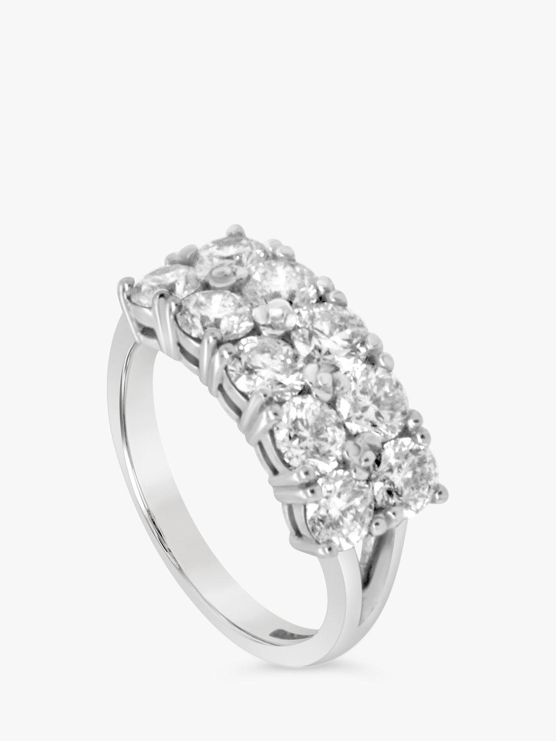 Product image 2 of 6, which shows Milton & Humble Jewellery Pre-Loved 18ct White Gold Diamond Engagement Ring, Dated Edinburgh 2019