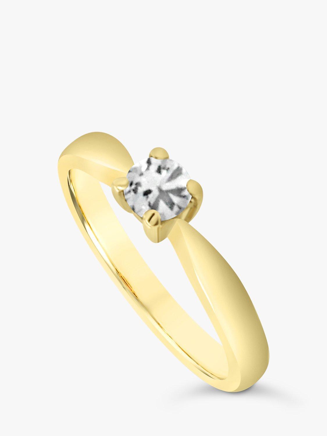 Product image 2 of 6, which shows Milton & Humble Jewellery Pre-Loved 18ct Yellow Gold Diamond Engagement Ring