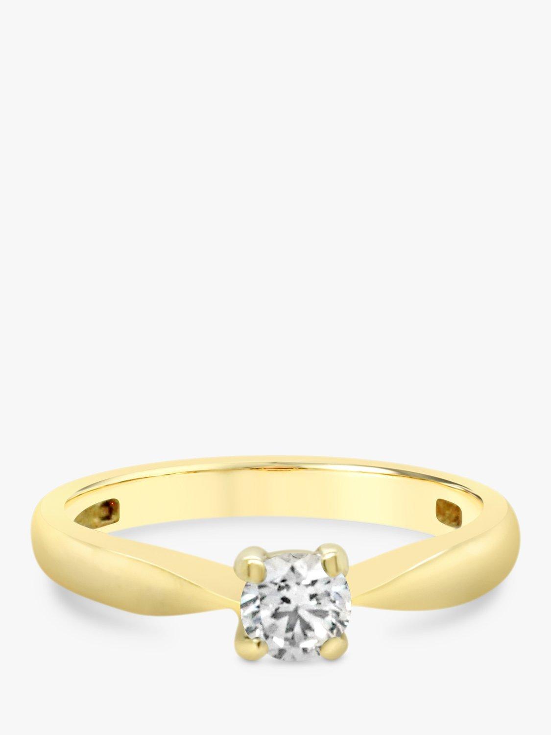 Product image 3 of 6, which shows Milton & Humble Jewellery Pre-Loved 18ct Yellow Gold Diamond Engagement Ring