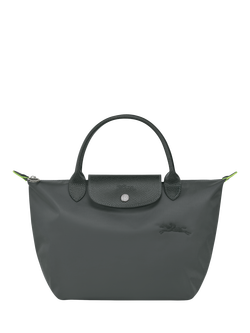 Longchamp Le Pliage Green Recycled Canvas Small Top Handle Bag, Graphite