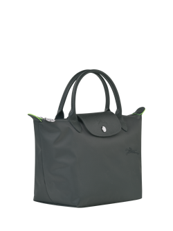 Longchamp Le Pliage Green Recycled Canvas Small Top Handle Bag - view 2, Graphite