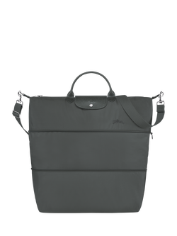 Longchamp Le Pliage Green Recycled Canvas Expandable Travel Bag, Graphite
