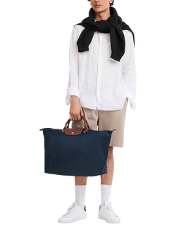 Longchamp Le Pliage Original Small Travel Bag - view 2, Rich Navy