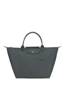 Longchamp Le Pliage Green Medium Top Handle Bag, Graphite