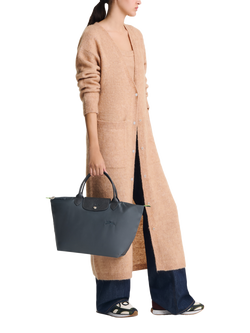 Longchamp Le Pliage Green Medium Top Handle Bag - view 2, Graphite