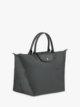 Longchamp Le Pliage Green Medium Top Handle Bag, Graphite
