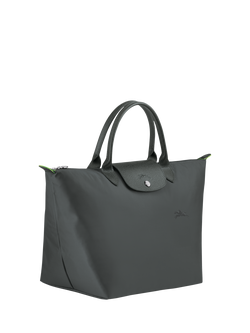 Longchamp Le Pliage Green Medium Top Handle Bag - view 2, Graphite