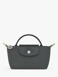 Longchamp Le Pliage Green Recycled Canvas Pouch, Graphite